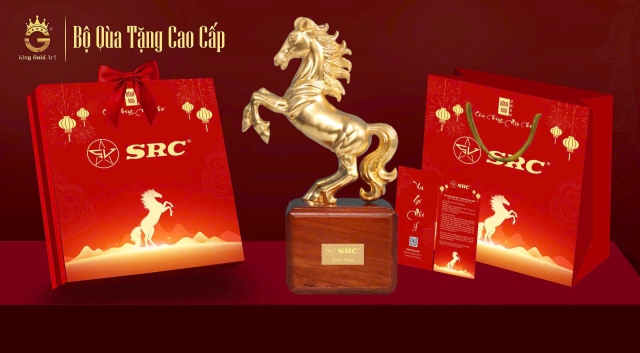 Quà tặng doanh nghiệp 2026 bst ngựa vàng nhất mã phi thiên